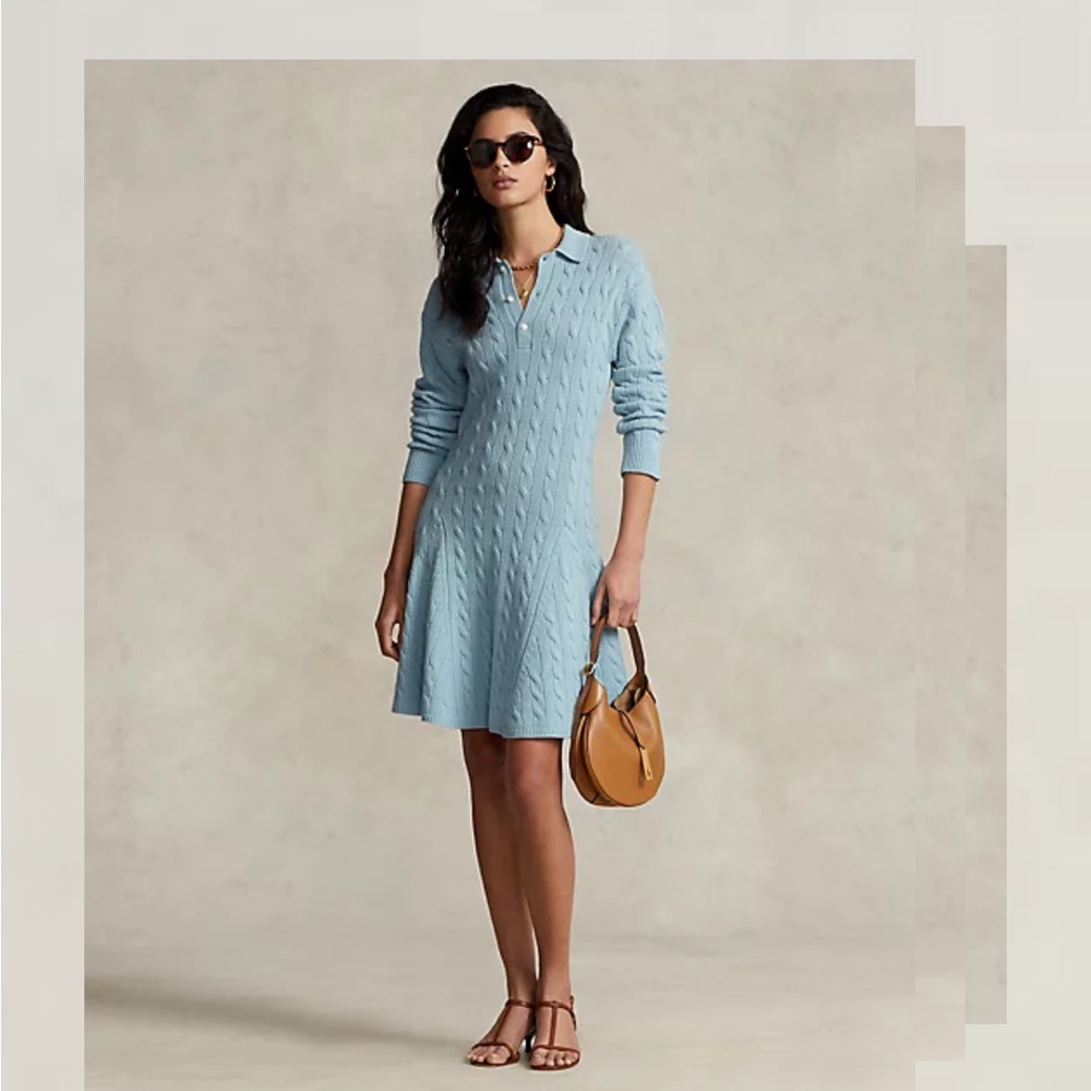 New with Tags lux cashmere Ralph Lauren dress